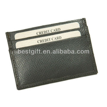 card pouch leather, 2 slots leather card holder