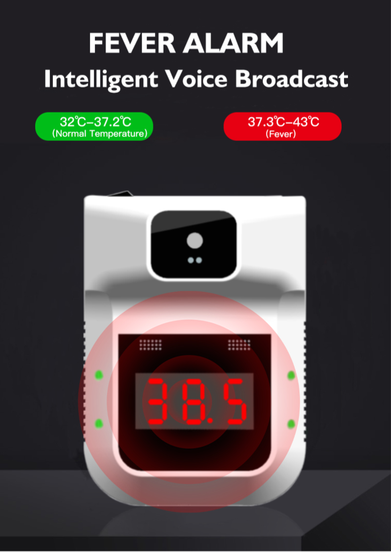 Non-contatct Thermometer with Voice Alarm 