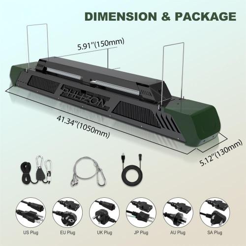 PHLIZON Mới LED Top Grow Light