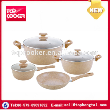 Forged Aluminium Marble Coated Cookware Set
