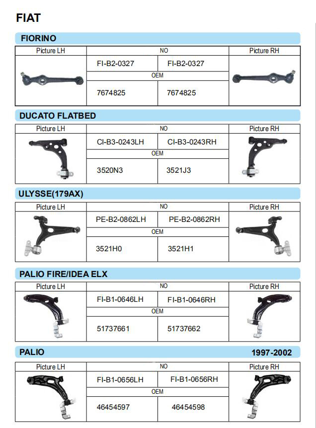 Auto lower control arm for impala