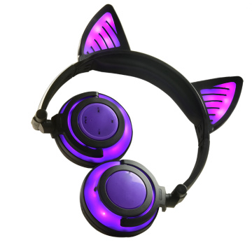 Auriculares de oreja de gato para regalo de Navidad