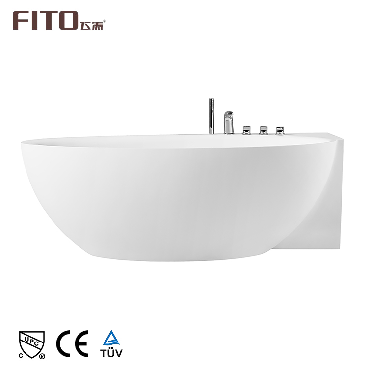 Competitive Price Hotel Independent Free Standing Acrylic Bathtub With Tub Faucet