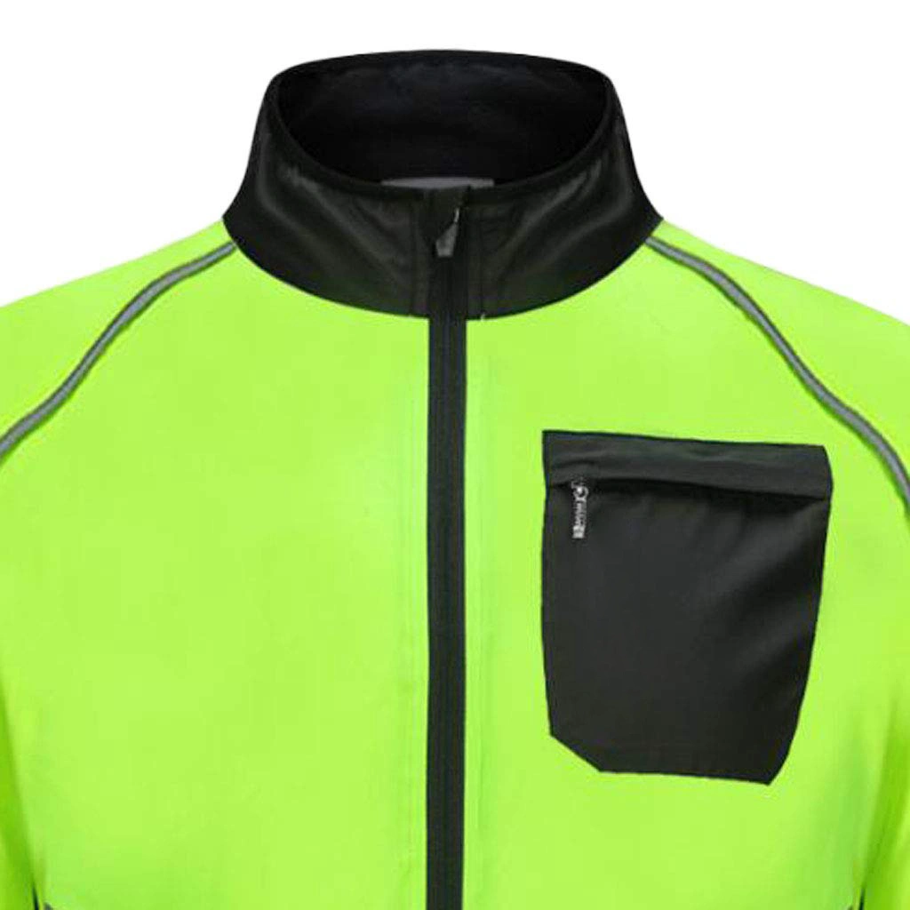 Hi Vis Unisex Cycling Long Sleeve Jersey Outdoor Sports Waterdproof Motorcycle/Bicycle/Cycle Reflect Jacket