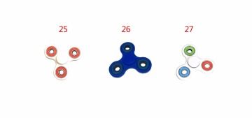 Premium Hybrid Ceramic Bearing Tri-Spinner Fidget Finger Hand Spinner Tri Spinner Fidget