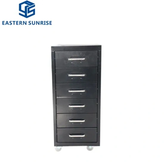 6 Drawers Powder Coating Furniture Vertical Storage Metal File Cabinet