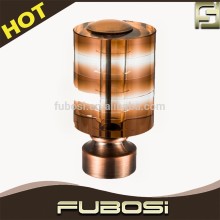 Decorative colored crystal curtain rod finials