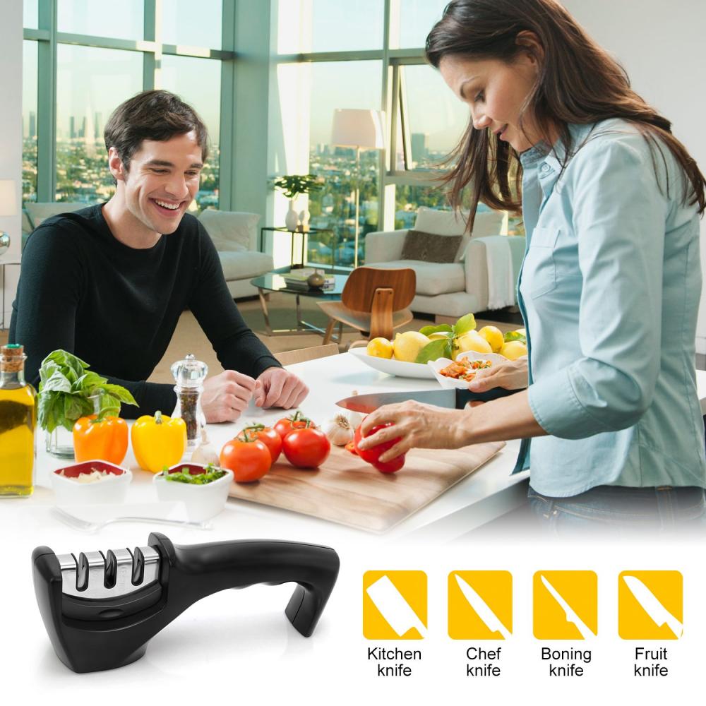 Professional 2 Stage Kitchen Knife Sharpener Tool