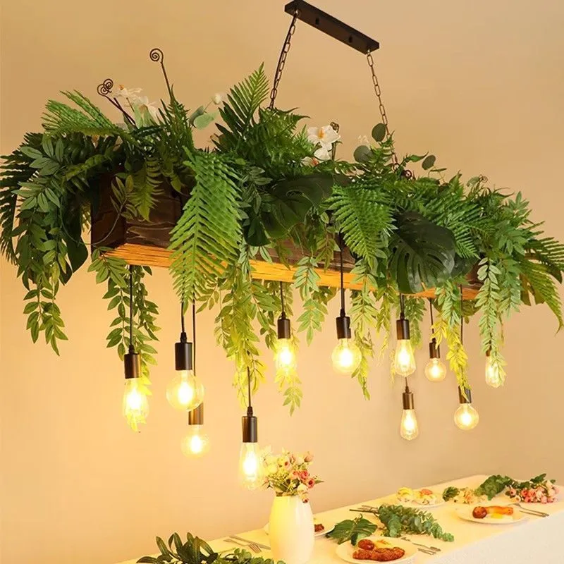 Elegant Large LED Chandelier Light for Restaurant and Garden Decor