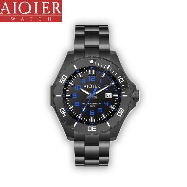luxury waterproof 316L stainless steel watch