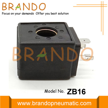 Bobina Solenóide Tipo Parker ZB16 16W 24VDC 12VDC