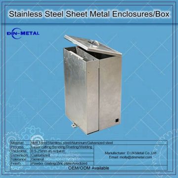 Customized Stainless Steel Sheet Metal Electronic Enclosures/Box Supply