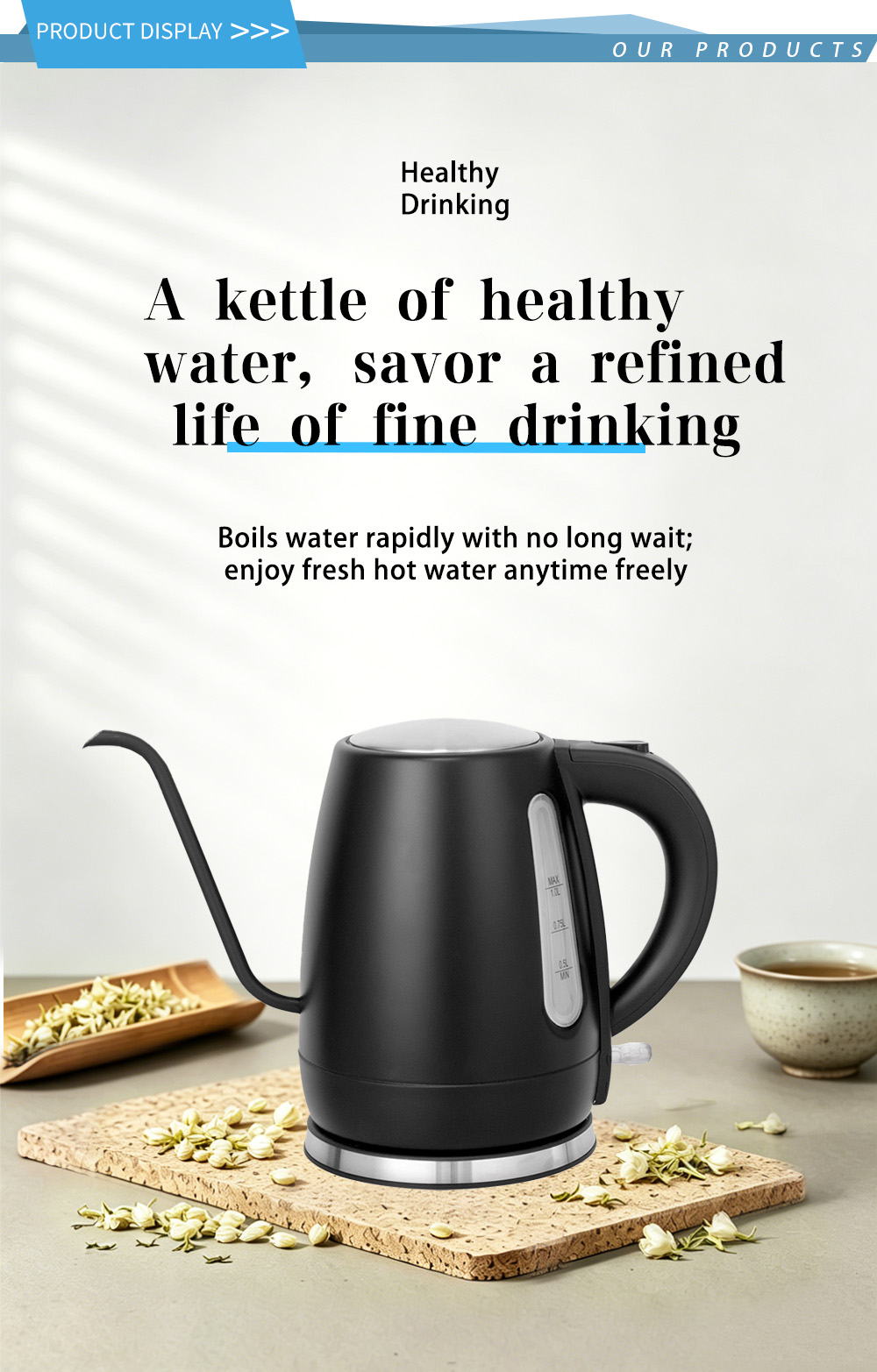 304 غلاية من الفولاذ المقاوم للصدأ FK-2311 1 304 stainless steel kettle FK-2311 1