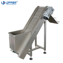 Factory Hot Sale Tilted Vertical Popsicle Lifting Conveyor for Snacks Packing