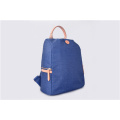 Blauer Vintage Nylon Rucksack Unisex Casual Bookbag