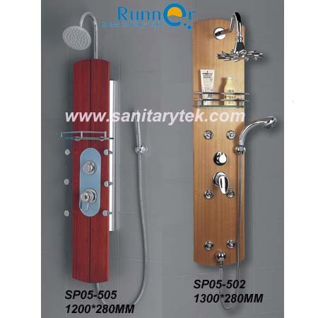 Wooden Shower Panel & Bathroom Shower Column (SP05-502, SP05-505)