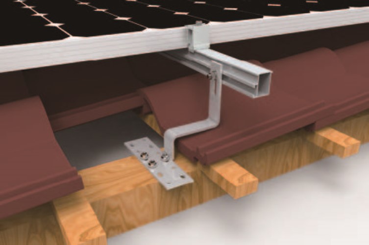 Sistema de techo de azulejos de l-rail