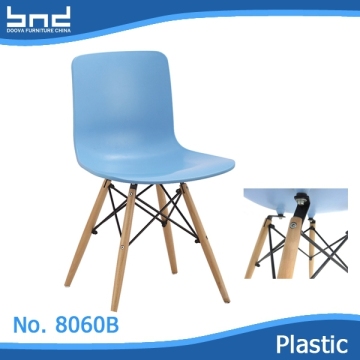 Modern beautiful armless stackable dinning chairs plastic chairs