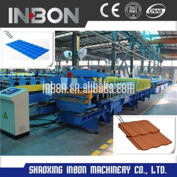 Step tile roofing sheet producing machine