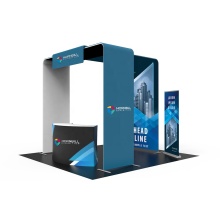 Customizable 10x10FT Modular Aluminum Exhibition Booths for Trade Show Events