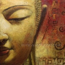 High Quality Buddhist Art Canvas Oil Painting (BU-024)