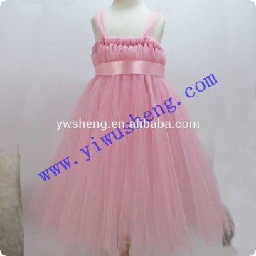 new fashion top selling children baby girls dresses sleeveless pink girl party dress for dance wedding party