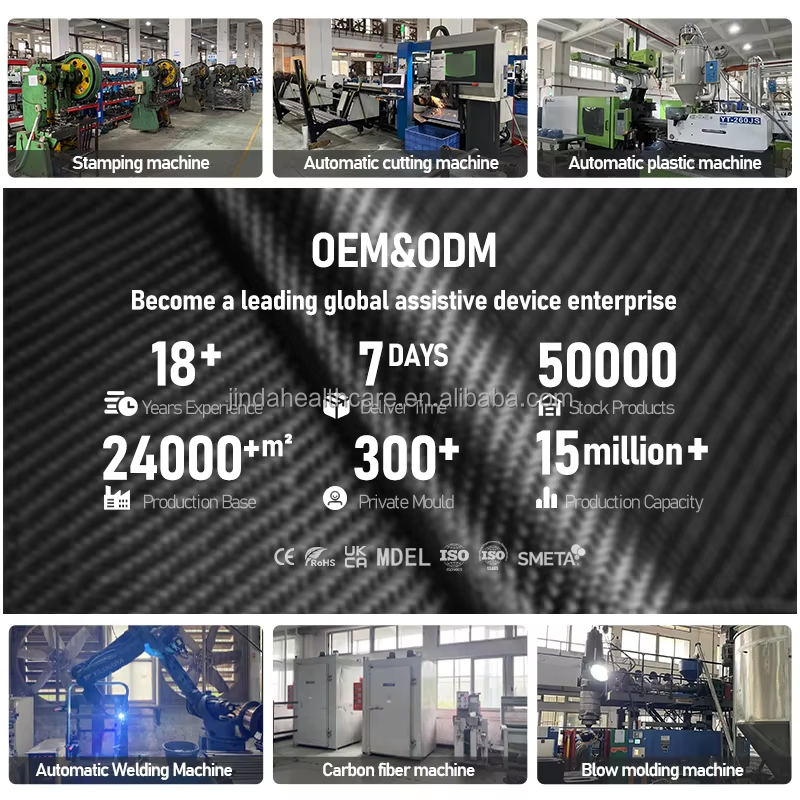 عبر الحدود بالجملة 45 سنتيمتر حزمة ألياف الكربون المضادة للانزلاق المسنين قصب 100 كجم الحاملة مكافحة الإفلات قابل للتعديل ارتفاع رجل Crutch5 Cross-Border Wholesale 45CM Pack Carbon Fiber Anti-Slip Elderly Cane 100kg Load-Bearing Anti-Drop Adjustable Height Man Crutch5