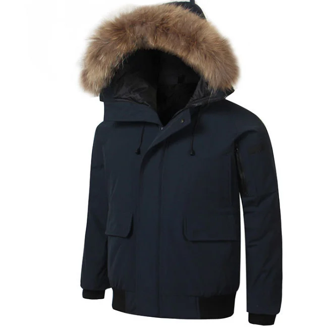 High Quality Women's Winter Fashion Fur Hooded Goose Down Jacket