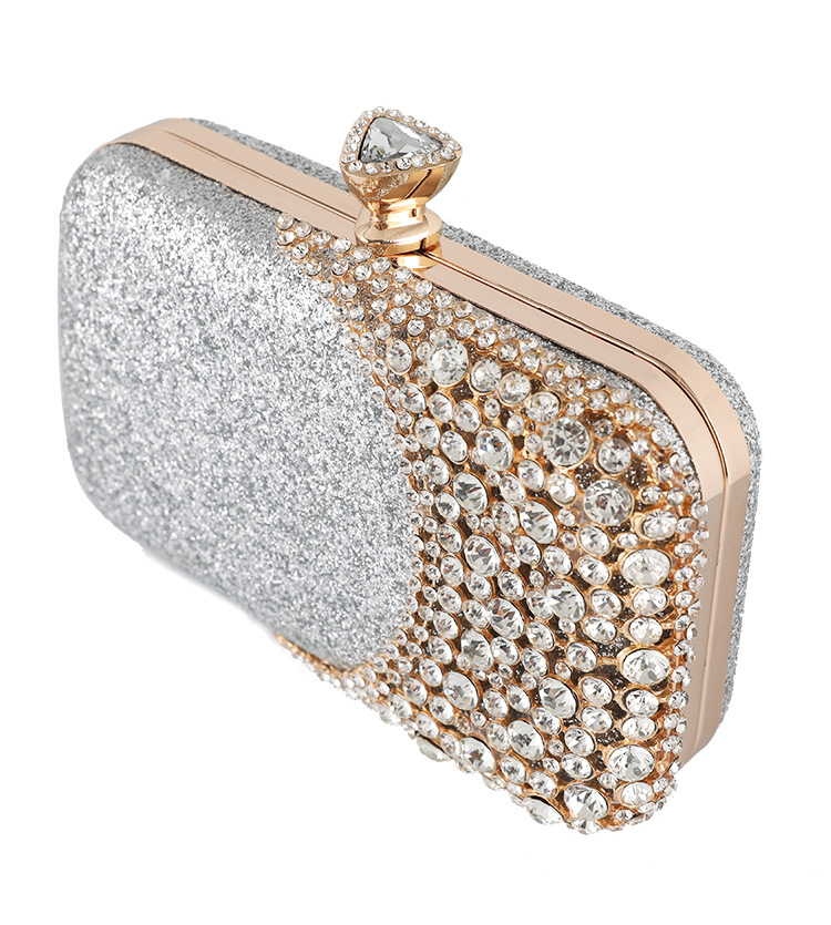 Dinner Bag European and American Ladies Handbag Diamond-studded Banquet Clutch New Small Bag