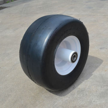 13 x6.50-6 flat free rubber wheel with no tread for TORO zero turn radius commercial mowers