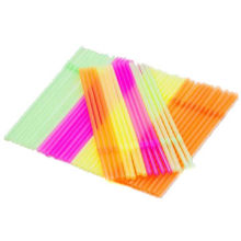 Artistic Plastic Straws, 6*210mm, Made of PP