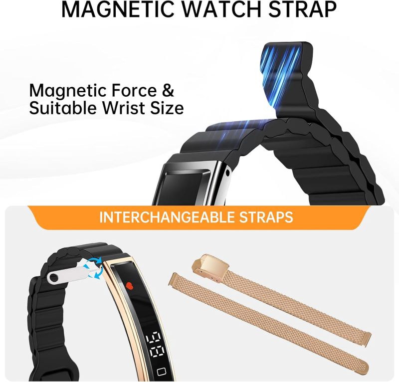 Smart Bracelet for Women Men Fitness Health Tracker with Heart Rate Sleep