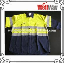 3M REFLECTIVE TAPE HI VIS BREATHABLE DRILL WORK SHIRTS 300D OXFORD FABRIC
