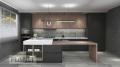 Italian Design Modern Black Kitchen Cabinets With Island