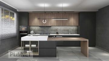 Italian Design Modern Black Kitchen Cabinets With Island