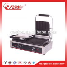 Double Plate Electric Sandwich Press Panini Grill