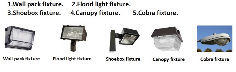 50w led retrofit lamp 180 degree IP64 outdoor street light e26 e27 fot shoe box led street light fixture