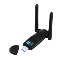 Driver-Free 1800Mbps Dual Band USB Wi-Fi Adapter with 2 Antennas