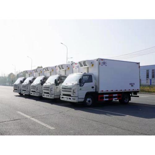 Manual 4x2 Frozen Meat Delivery Refrigerated Truck Reefer