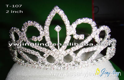 Small size cheap tiaras crystal wedding crowns