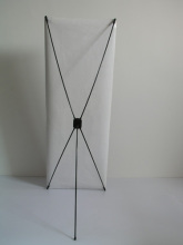 Foldable X Banner Stand(Fibre Pole)
