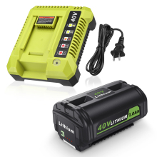 Fast Rechargeable 7000mAh Lithium Battery Charger for Ryobi 40V Power Tools