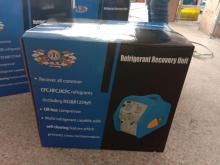 Portable commercial refrigerant recovery machine
