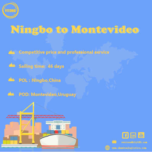 Zeevracht van Ningbo naar Montevideo