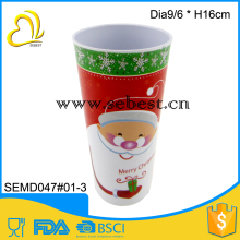christmas party wholesale round high drinking tumble melamine red mug