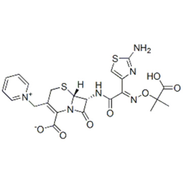 Piridï¿½io, 1 - [[(6R, 7R) -7 - [[(2Z) - (2-amino-4-tiazolil) [(1- carboxi-1-metiletoxi) imino] acetil] amino] -2-carboxi- 8-oxo-5-tia-1-azabiciclo [4.2.0] oct-2-en-3-il] metil] -, sal interno, hidrato (1: 5) CAS 78439-06-2