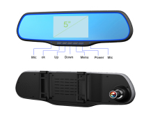 Night vision hidden car camera 5inch car rear view bluetooth camera