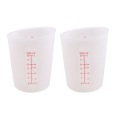 Silicone Mesure Mesure Sign and Verser Mesure tasses