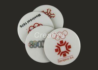 SGS Approved Custom Cork Coasters , CMYK Round Wooden Coast