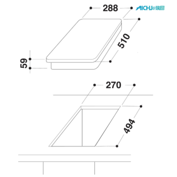 Indesit Hotpoint UK 2バーナー